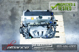 JDM 04-08 Honda K24A 2.4L DOHC i-VTEC RBB 200HP Engine K24A2 Acura TSX RBB3 — Approx. 49,000 Miles