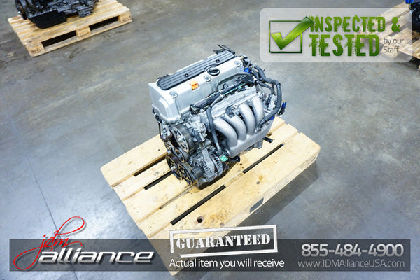JDM 03-07 Honda Accord Element K24A 2.4L DOHC i-VTEC Engine with EGR · Serial K24A-5114184 · JDM Alliance LA, Vernon CA
