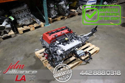 JDM Honda F20C AP1 S2000 2.0L DOHC VTEC Engine with 6-Speed RWD Transmission ECU
