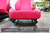 JDM 02-05 Honda Civic Type R EP3 OEM Red Recaro Seats K20A - JDM Alliance LLC
