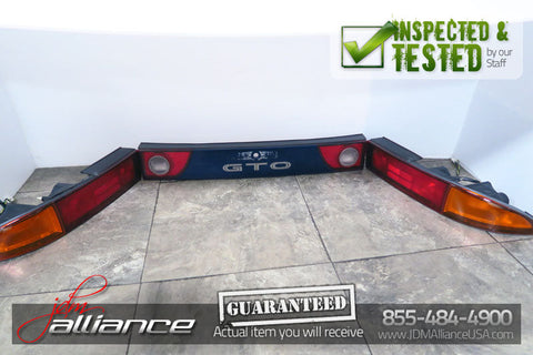 JDM 91-99 Mitsubishi 3000GT GTO VR4 OEM Rear Tail Lights Lamps & Center Garnish - JDM Alliance LLC