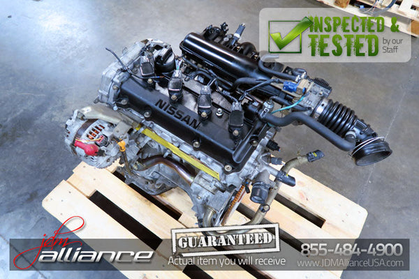 JDM 02-06 Nissan Altima Sentra QR20DE 2.0L DOHC Engine QR25 Replacement · Serial QR20-279479A · JDM Alliance LA, Vernon CA