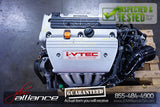 JDM 04-08 Honda K24A 2.4L DOHC i-VTEC RBB 200HP Engine K24A2 Acura TSX - JDM Alliance LLC